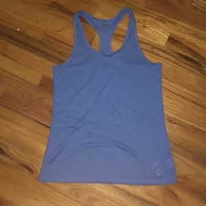 Lavender Nike tank top.